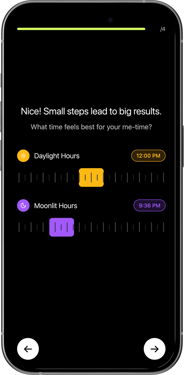 Time Selector Mockup